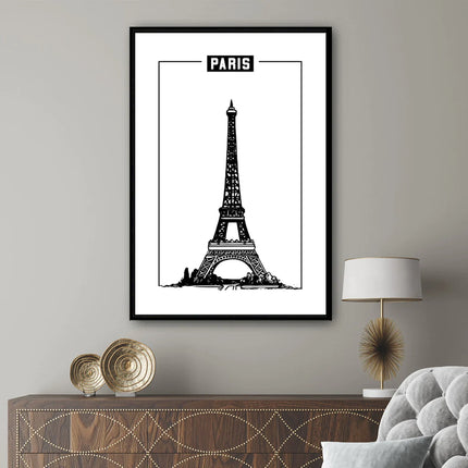 Tableau Minimaliste <br> Tour Eiffel