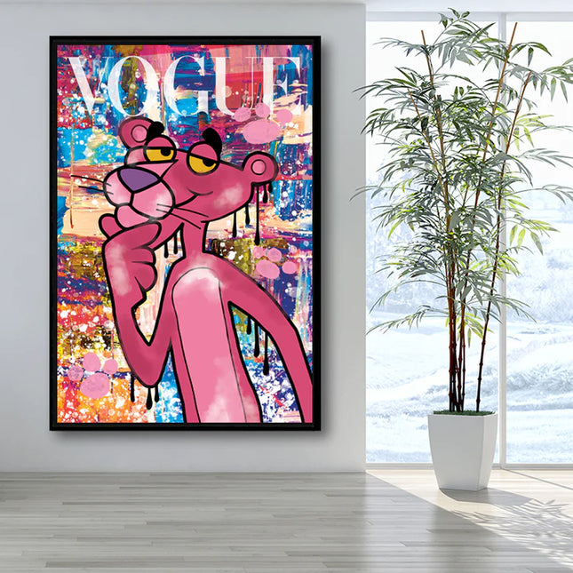 Tableau Pop Art <br> La Panthère Rose