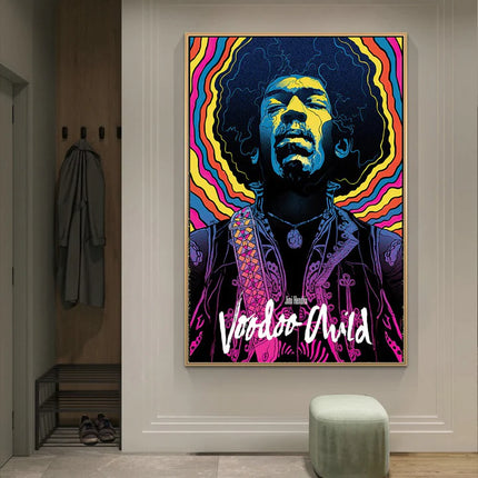 Tableau Pop Art <br> Jimmy Hendrix
