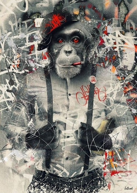 Tableau Street Art <br> Classy Monkey
